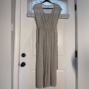 Gray Sleeveless Jumpsuit